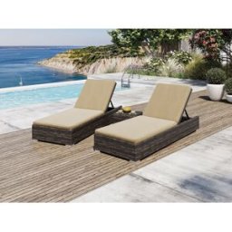 Sun Daybed Med 2 Solsängar I Brunmix Rotting