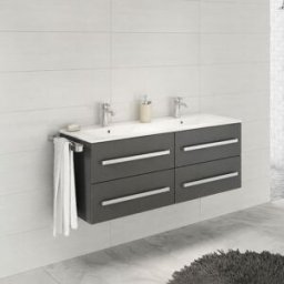 Olivia Lux D120 Dobbel Tvättställsskåp 120 Cm