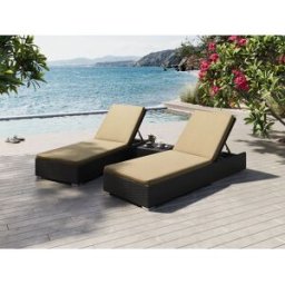 Sun Daybed Med 2 Solsängar I Svart Rotting