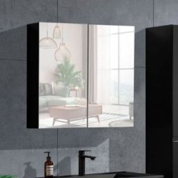 Lindadesign Speilskap 80 Cm Grå Matt