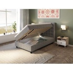 Comfort Säng Med Förvaring 120x200 - Ljusgrått