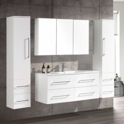 Oliviadesign 120 Cm Badrumsmöbel Singel Vit Matt