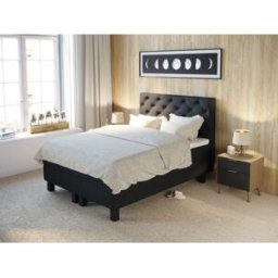 Premium Kontinentalsäng 160x200 - Antracit