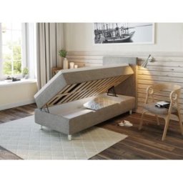 Comfort Säng Med Förvaring 90x200 Cm - Beige
