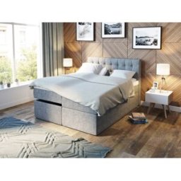 Premium Ställbar Säng 160x200 - Ljusgrått