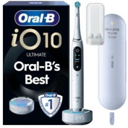 Oral-B Io10 Eltandborste, Vit + Laddande Resefodral