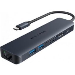 Hyper drive Next 7-Port Usb-C-Hub, Midnattblå