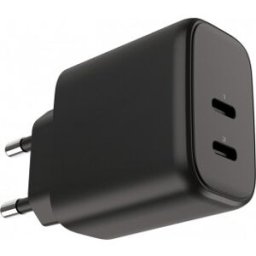FoneKit Gan Pd 65w Laddare, Usb-C + Usb-C, Svart