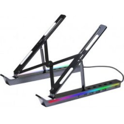 Blackstorm X15 -Bärbar Datorställ Med Usb-Portar Och Rgb-Lampor