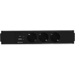 Deltaco Strömpanel, 3 Uttag, 1x21w A+c Usb-Laddare, Gst18-Anslutning,
