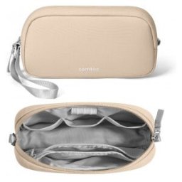 tomtoc Light-T12 Essential Tech Organizer Tillbehörsväska, Beige