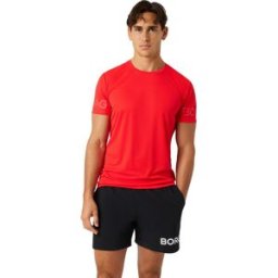 Björn Borg Men's Borg Light T-Shirt Flame Scarlet S