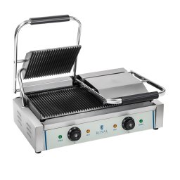 Kontaktgrill - 1 x 1800 W - räfflad - 2.0