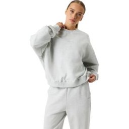 Björn Borg Women's Studio Oversized Sweatshirt Ultra Light Grey Melange XL