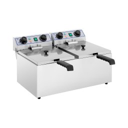 Dubbel fritös - 2 x 13 liter - 6400 W - timer - Royal Catering
