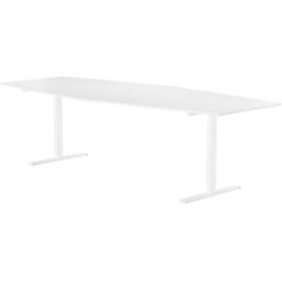 Konferensbord 2800 x 1200 mm Vit/Vit