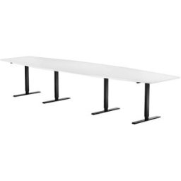Konferensbord 4200 x 1200 mm Vit/Svart