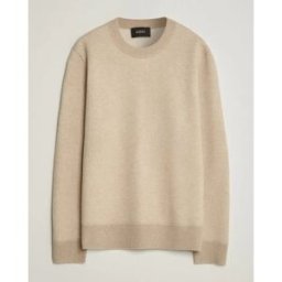 Boss CAMEL Farrison Cashmere Knitted Sweater Light Beige