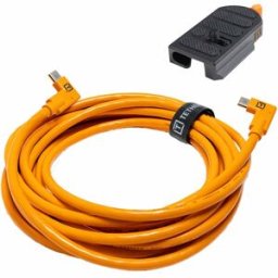 Tether Tools TetherGuard Leverlock, kabel låsplatta med dubbel vinklad USB-C kabel - 4,6m
