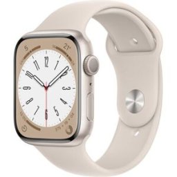 Apple Watch Series 8 Aluminium 45 mm (2022) GPS Stjärnglans Sportband Stjärnglans M/L