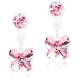 Blomdahl Pendant Butterfly Light Rose örhängen 4/5mm 15-0103-9924