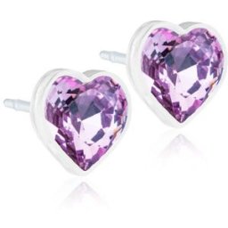 Blomdahl Heart Light Amethyst örhängen 6 mm 15-0121-74