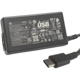 Laddare HP original 65W USB-C med strömkabel (ny)