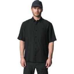 Houdini Men's Tree Shortsleeve Shirt True Black Light L