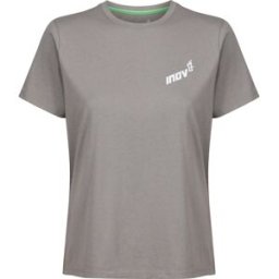 inov-8 Women's Graphic Tee Short Sleeve Light Grey UK14