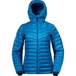 Bergans Women's Rabot Light Down Jacket Hood Dark Aqua Lagoon L