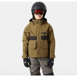 Helly Hansen Juniors' Powder Lt Jacket Brun 152 Light Cyan Blå152