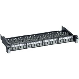 Schneider Electric Patchpanel Quickfix 24 portar S-One adv, utdragbar, 1HE, UTP/STP, mörkgrå