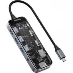 Deltaco Transparent Usb Dockningsstation - 10 Portar