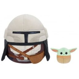 Squishmallows Star Wars Mandalorian Och Grogu Mjukisset, 30 Cm Och 9 C