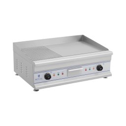 Elektriskt stekbord - Dubbelt - 75 cm - Räfflad/Slät - 2 x 3200 W