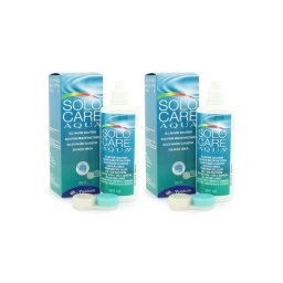 SOLOCARE AQUA 2 x 360 ml med linsetuier