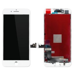 iPhone 8 Plus Skärm med LCD Display Glas - Vit