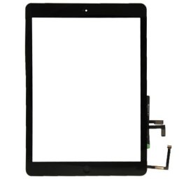 iPad Air Glas & Digitizer komplett med tejp och hemknapp - Svart