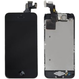 iPhone 5C LCD Skärm komplett med smådelar - Svart