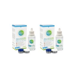 Solunate Multi-Purpose 2 x 50 ml med linsetuier travel pack