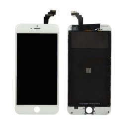 iPhone 6 Glas med Original Skärm LCD Display - Vit