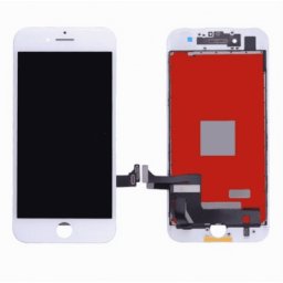 iPhone 8 Plus Glas med Original Skärm LCD Display - Vit