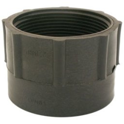 Fatadapter plastdunk inv 2" fatgänga 61 mm gängtopp