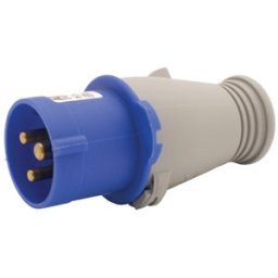 Stickpropp cee 16a 1-fas 3 stift/ 2pol + jord