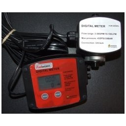 Digital flödesmätare sep.display 10-100l/min max435 1" diesel