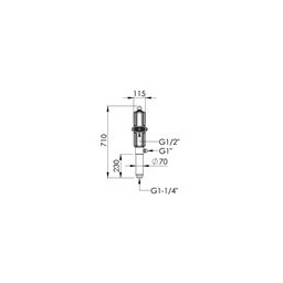 Oljepump 5:1 d 70mm l 225mm