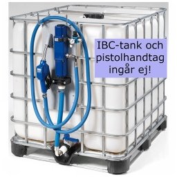 Pump dp2100pn med slang & fäste för 1000l container
