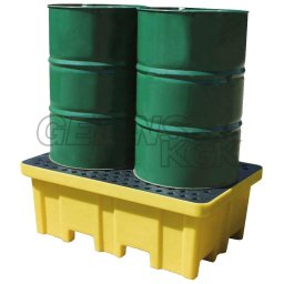 Spilloljeuppsamlare för 2 fat polyeten volym 230 liter