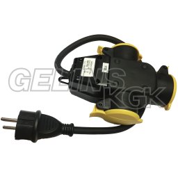 Grenuttag 3-vägs 0,5m kabel ip44