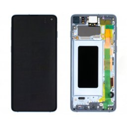 Samsung Galaxy S10 Skärm Original AMOLED Display Glas - Blå